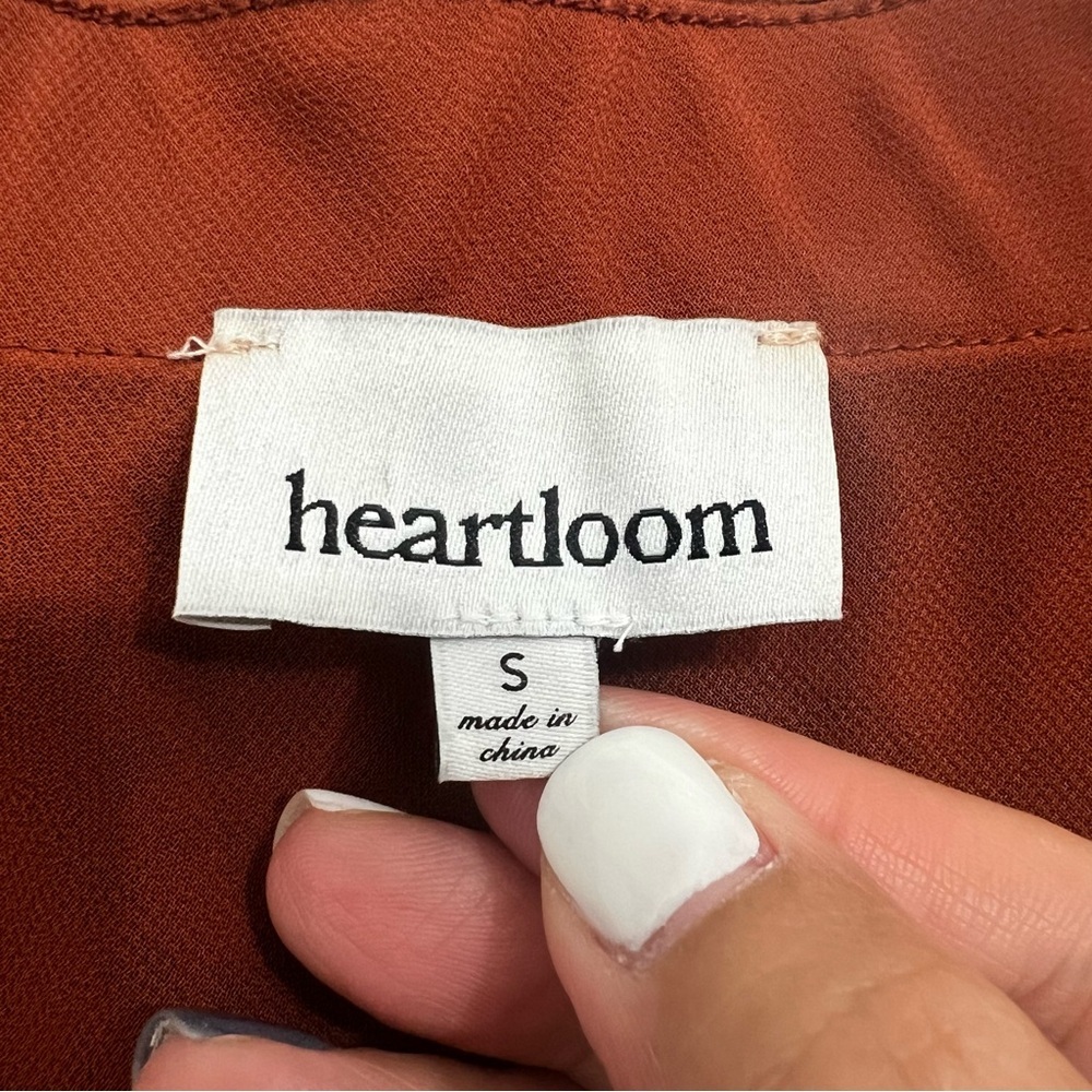 Heartloom S Copper Leopard Animal Print Satin Elastic Waist Midi Slip Skirt - Picture 3 of 7